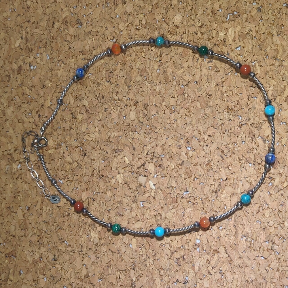 Carolyn Pollack Relios mixed gemstone and sterling silver southwestern n…